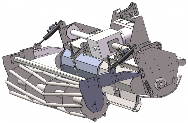 Victory Stabwalze hydraulisch verstellbar für Victory HTLX Bodenfräse